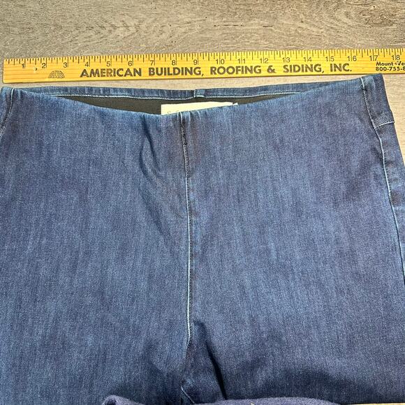 Soft Surroundings Ultimate Denim Pull-On Slim Leg Jeans Blue Large - Picture 9 of 13